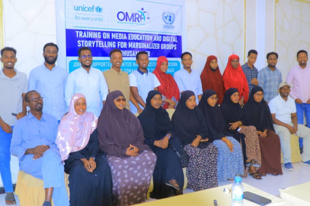 Training on Media Education and Digital Storytelling for Survivors and Marginalized Groups in Dhusamareb, Galmudug state of Somalia